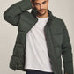 Men Regular Fit Jacket - Ivy Green