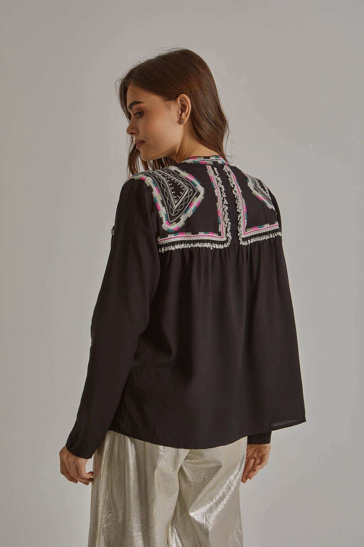 Women Regular Fit Kimono - Black