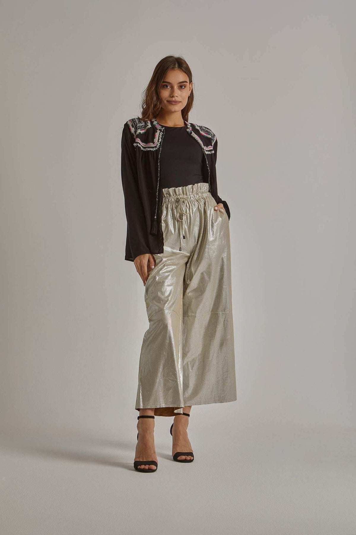 Women Regular Fit Kimono - Black