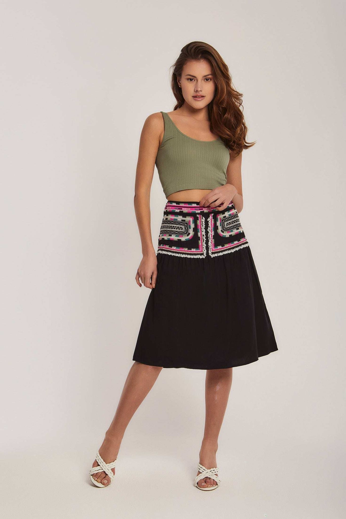 Women Regular Fit Skirt - Black