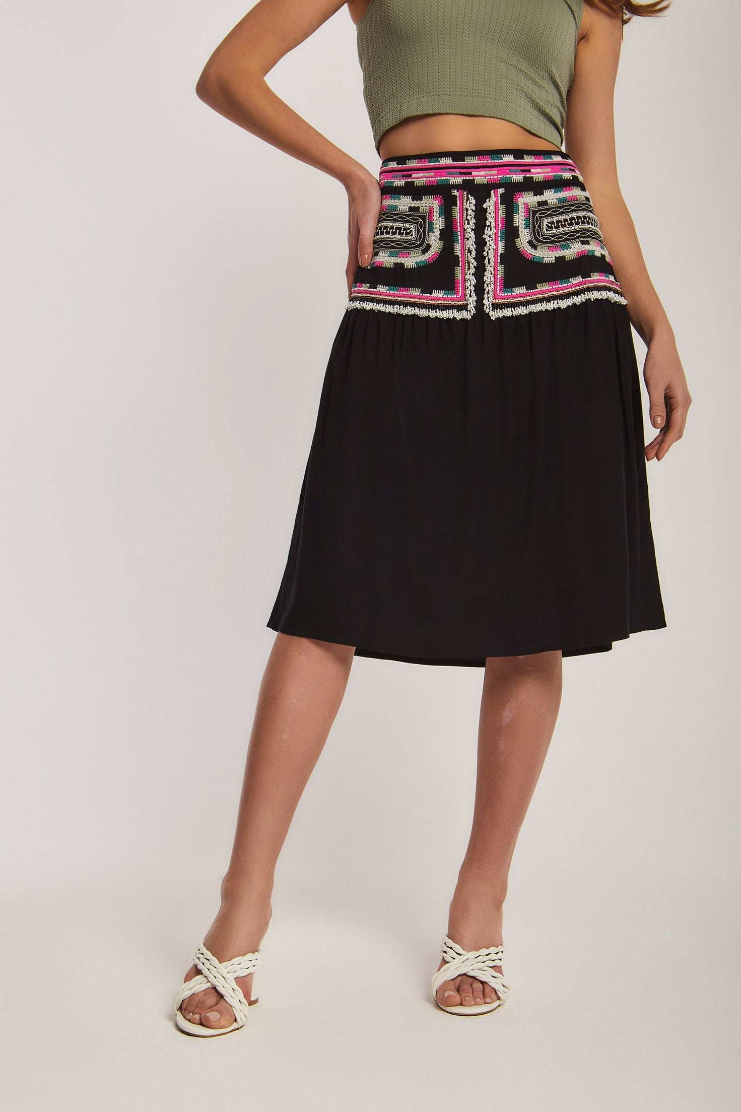 تنورة نسائية عادية - متعددة الألوان