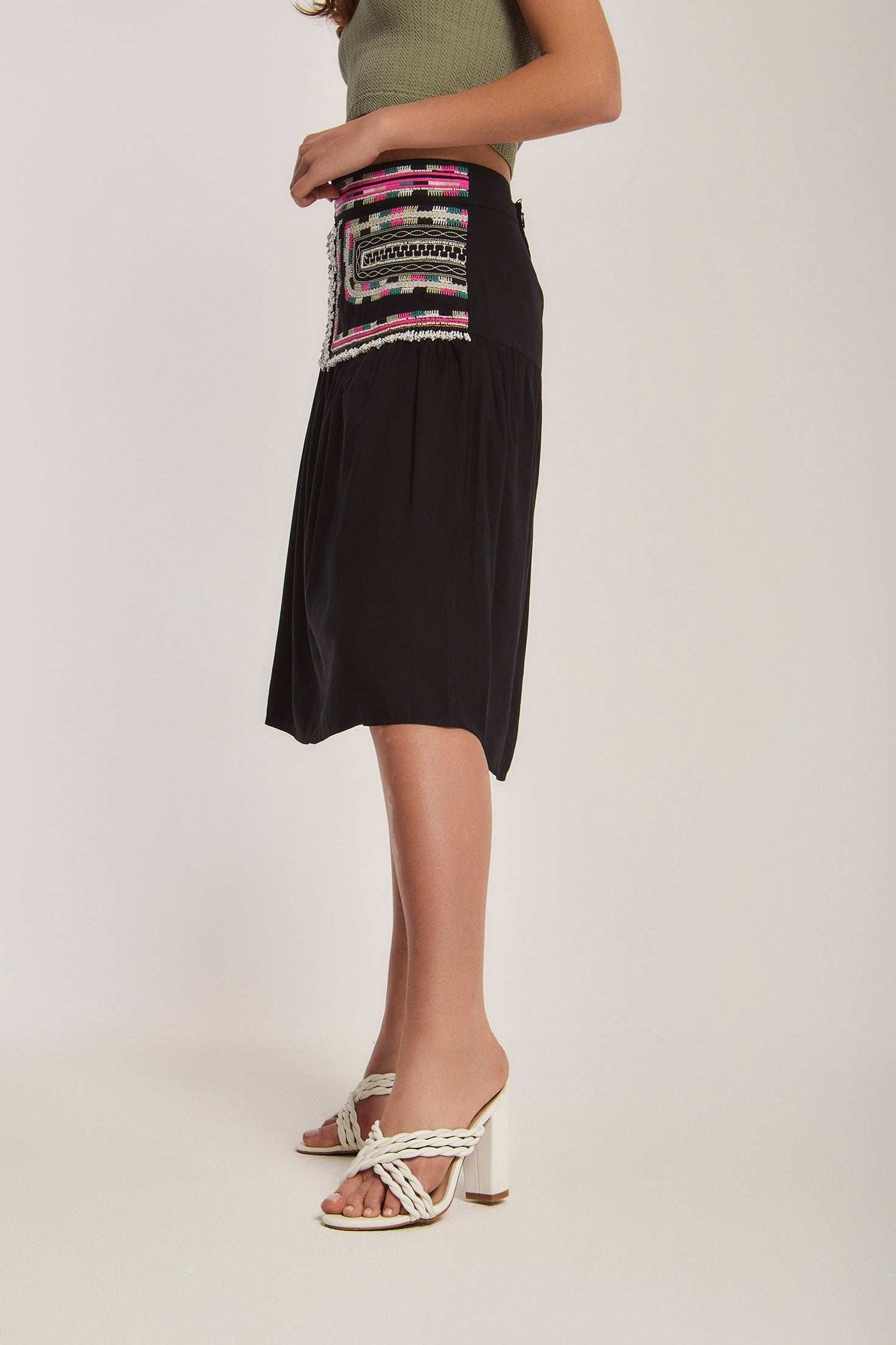 Women Regular Fit Skirt - Black