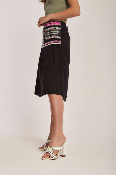 Women Regular Fit Skirt - Black