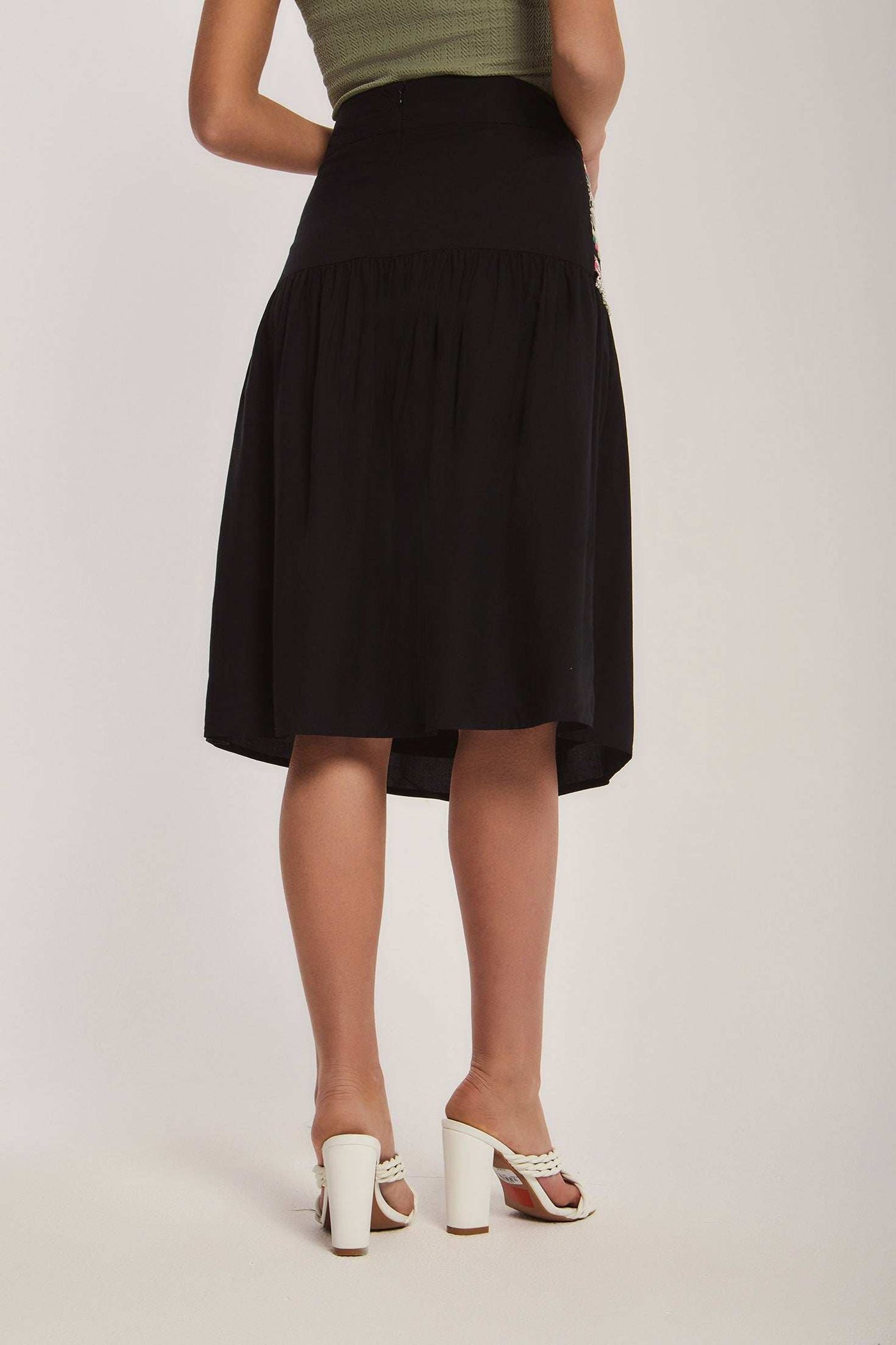 Women Regular Fit Skirt - Black