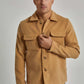 Men Regular Fit Over Shirt - Brown
