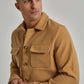 Men Regular Fit Over Shirt - Brown