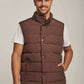 Men Regular Fit Vest - Brown