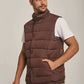 Men Regular Fit Vest - Brown