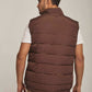 Men Regular Fit Vest - Brown