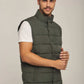 Men Regular Fit Vest - Ivy Green