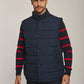 Men Regular Fit Vest - Navy Dark Blue