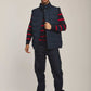 Men Regular Fit Vest - Navy Dark Blue