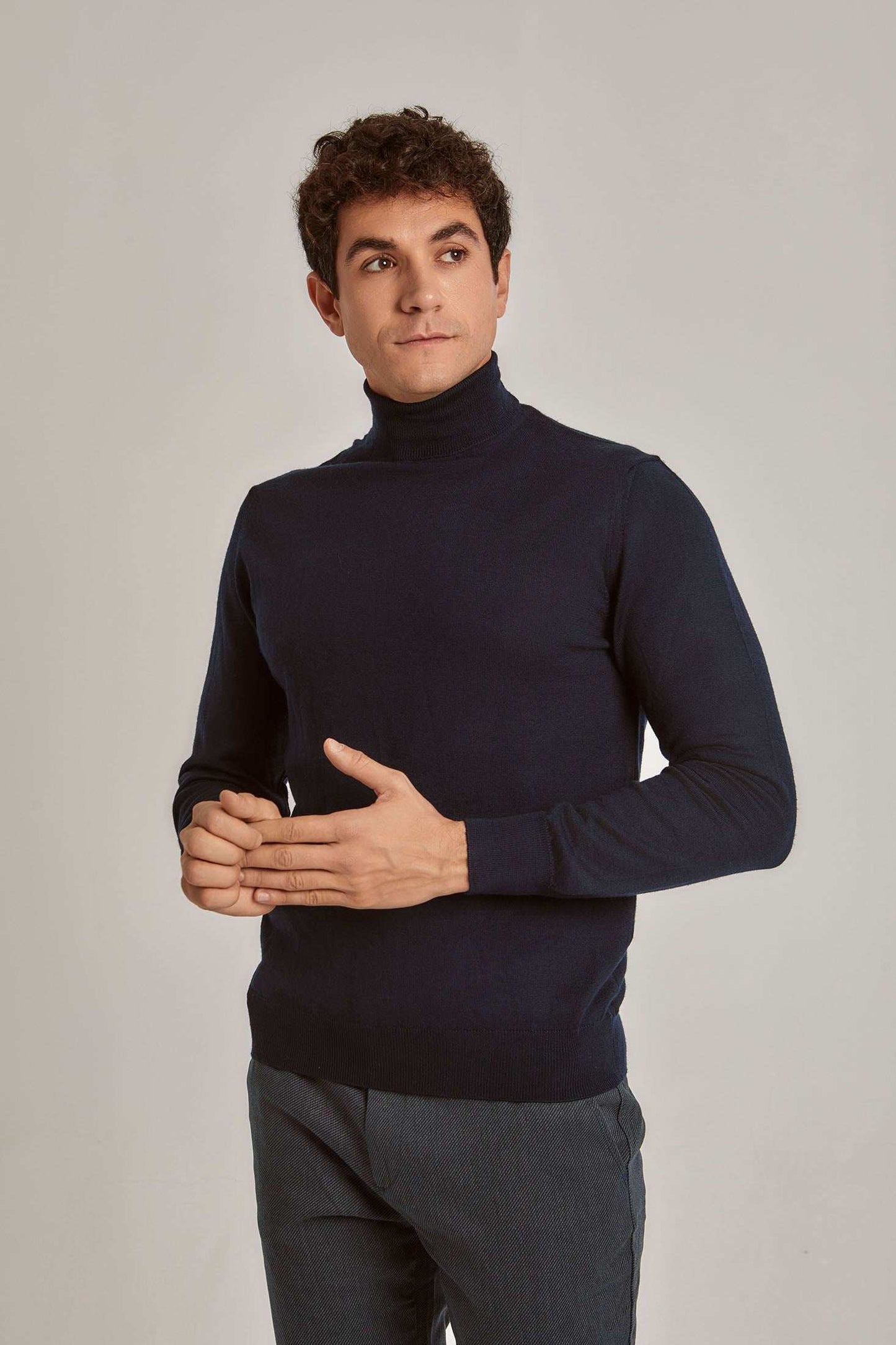Men Regular Fit Pullover - Navy