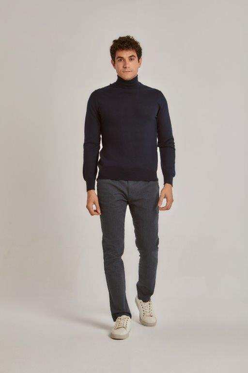 Men Regular Fit Pullover - Navy