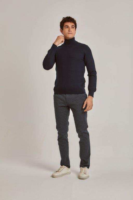 Men Regular Fit Pullover - Navy