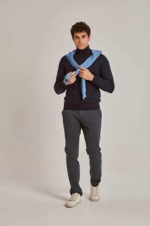Men Regular Fit Pullover - Navy