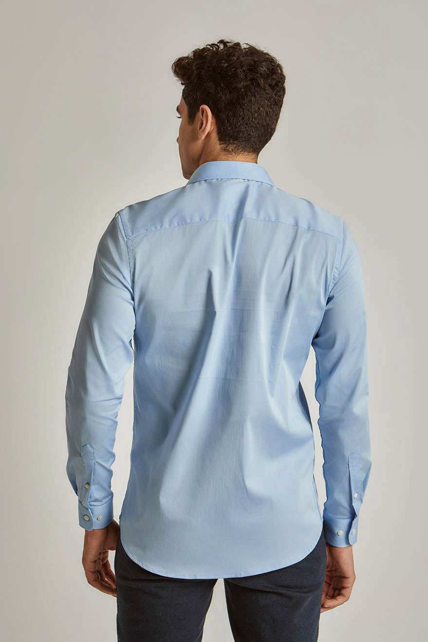 Men Slim Fit Shirt - Blue