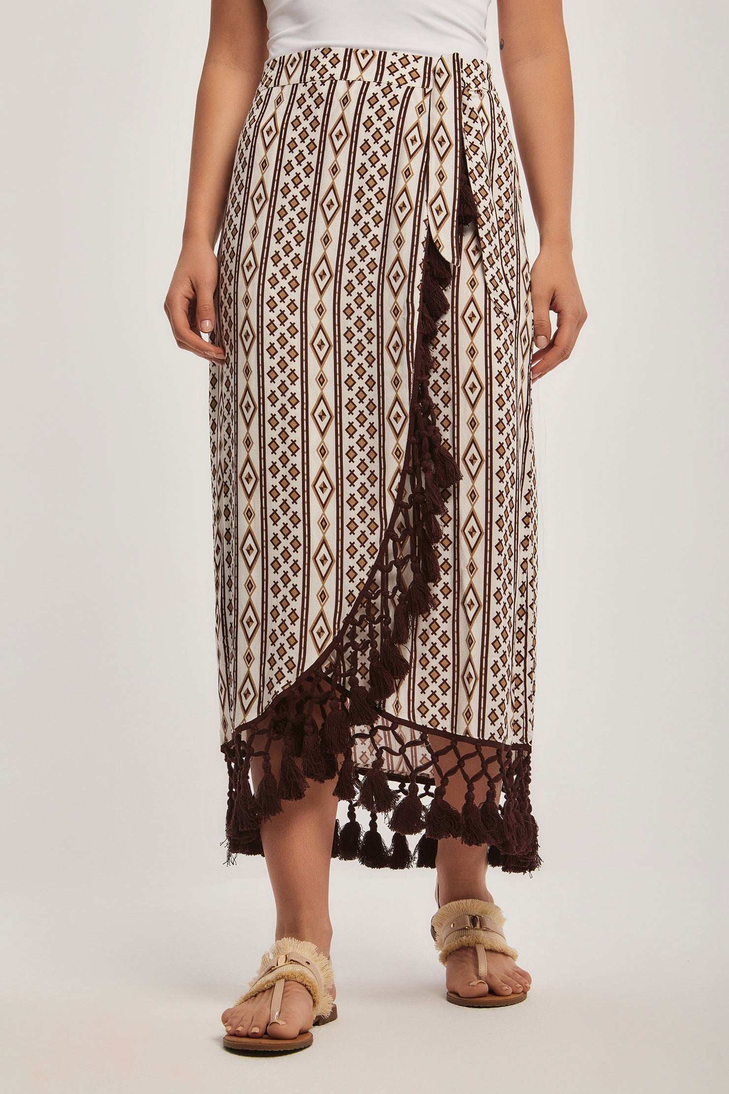 تنورة نسائية عادية - بيج