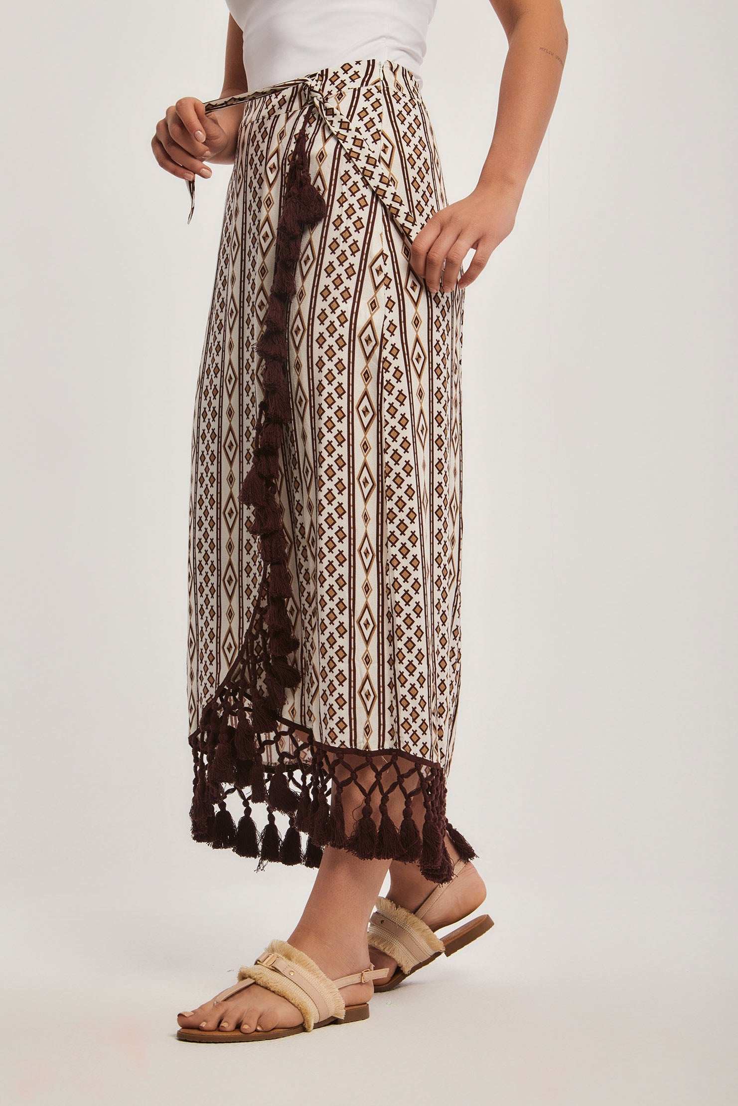 تنورة نسائية عادية - بيج