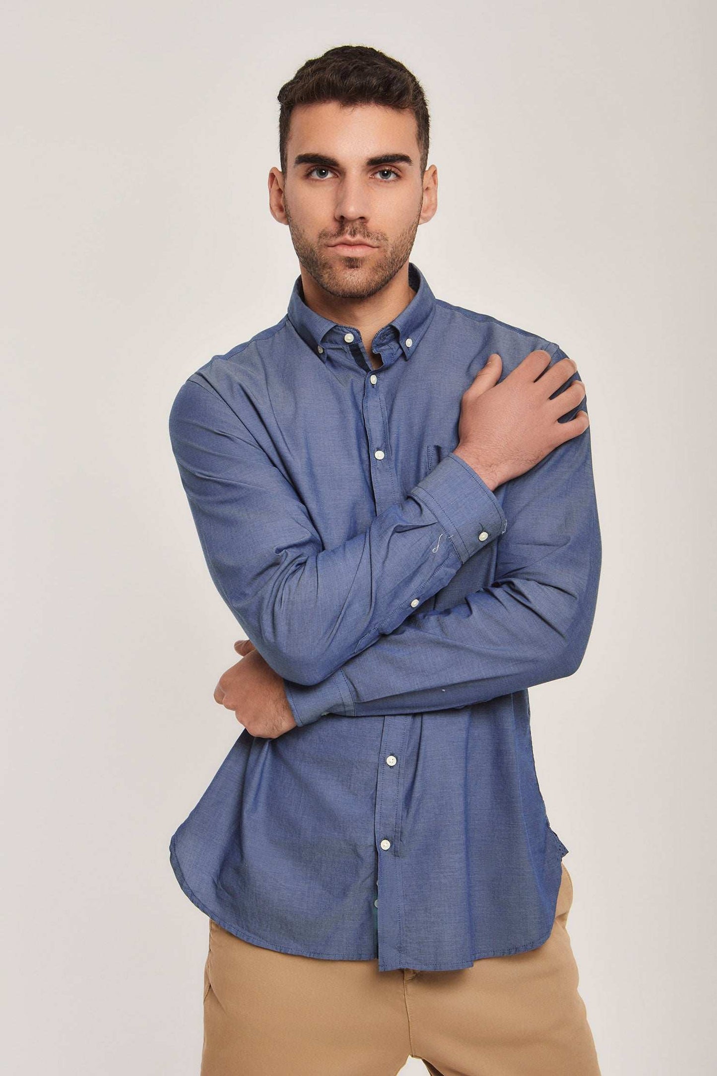 Men Regular Fit Shirt - Dark Blue