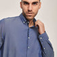 Men Regular Fit Shirt - Dark Blue