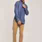 Men Regular Fit Shirt - Dark Blue