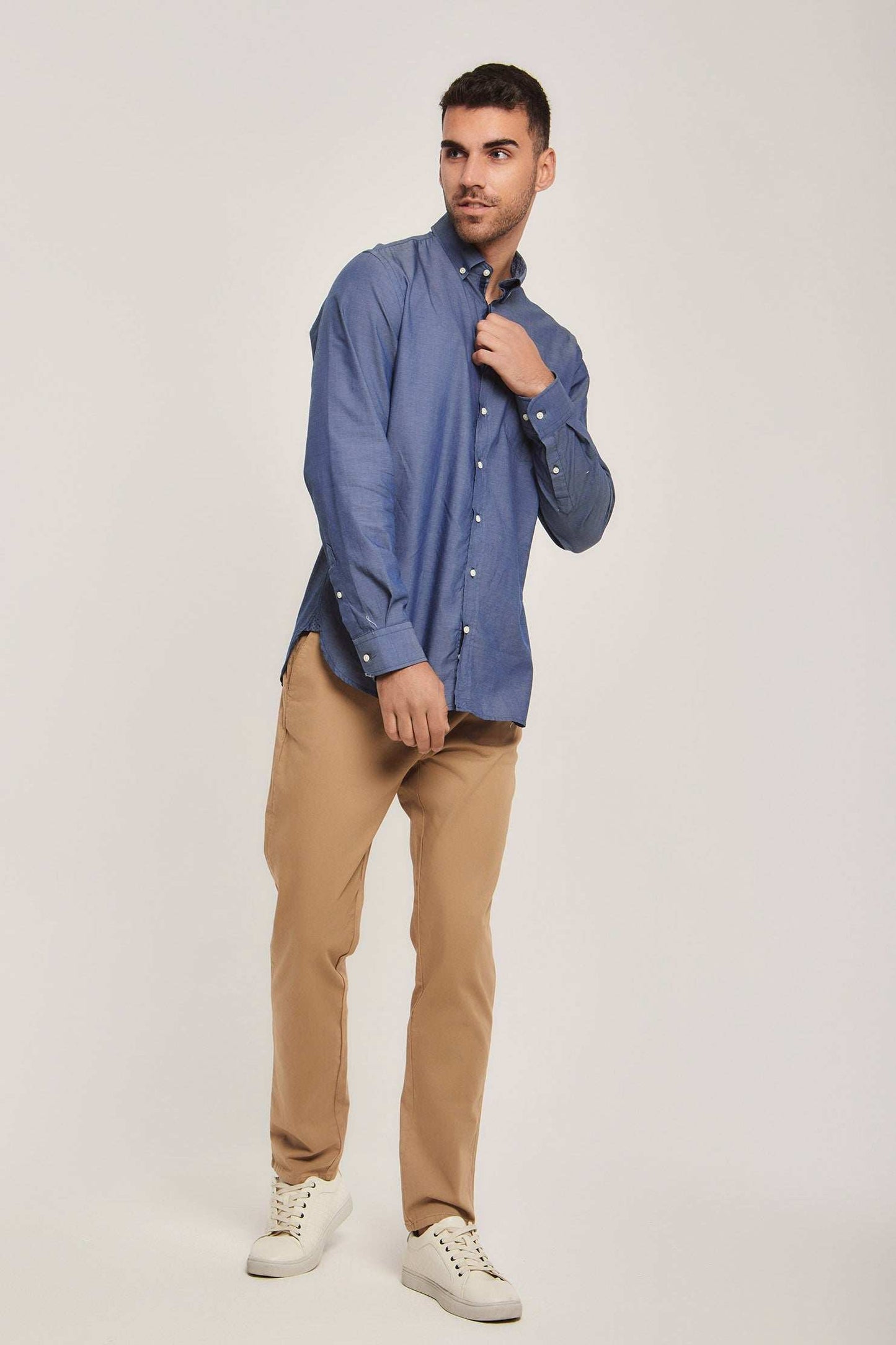 Men Regular Fit Shirt - Dark Blue