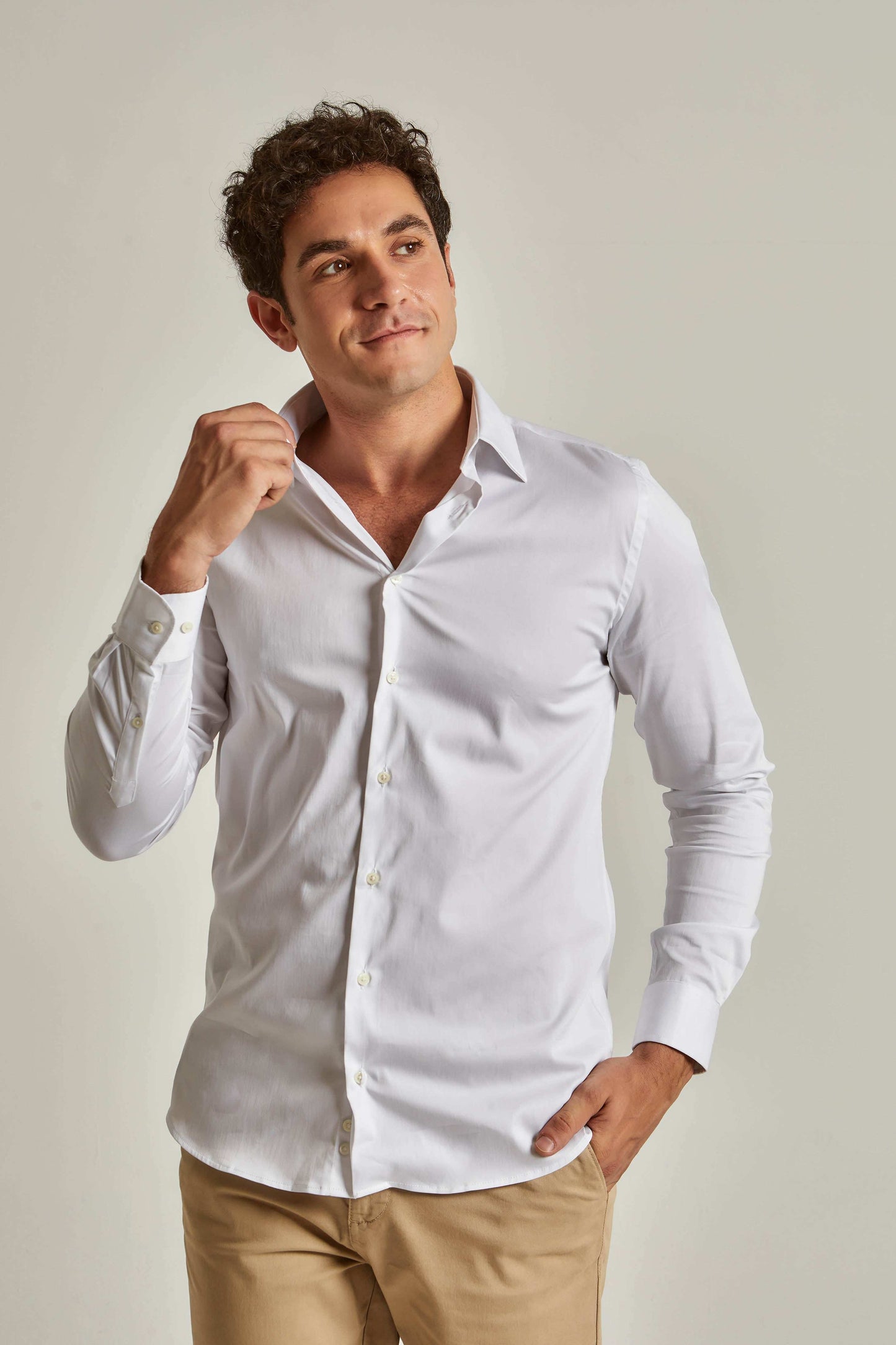 Men Regular Fit Shirt - White