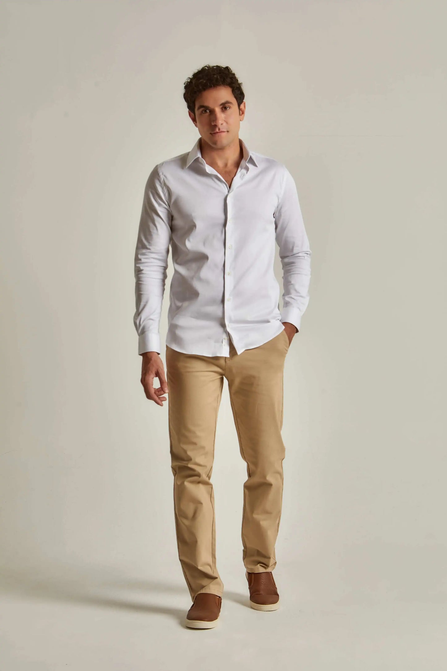 Men Regular Fit Shirt - White