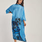 Women Regular Fit Kaftan - Printed Blue