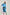 Women Regular Fit Kaftan - Printed Blue