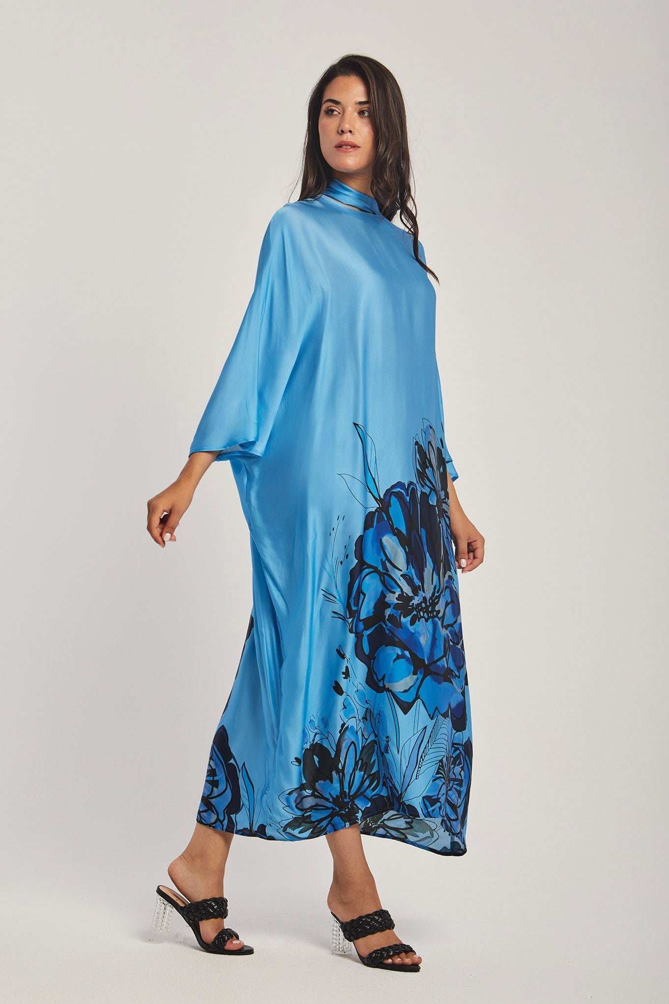 قفطان نسائي عادي - أبيض أوف / مينت