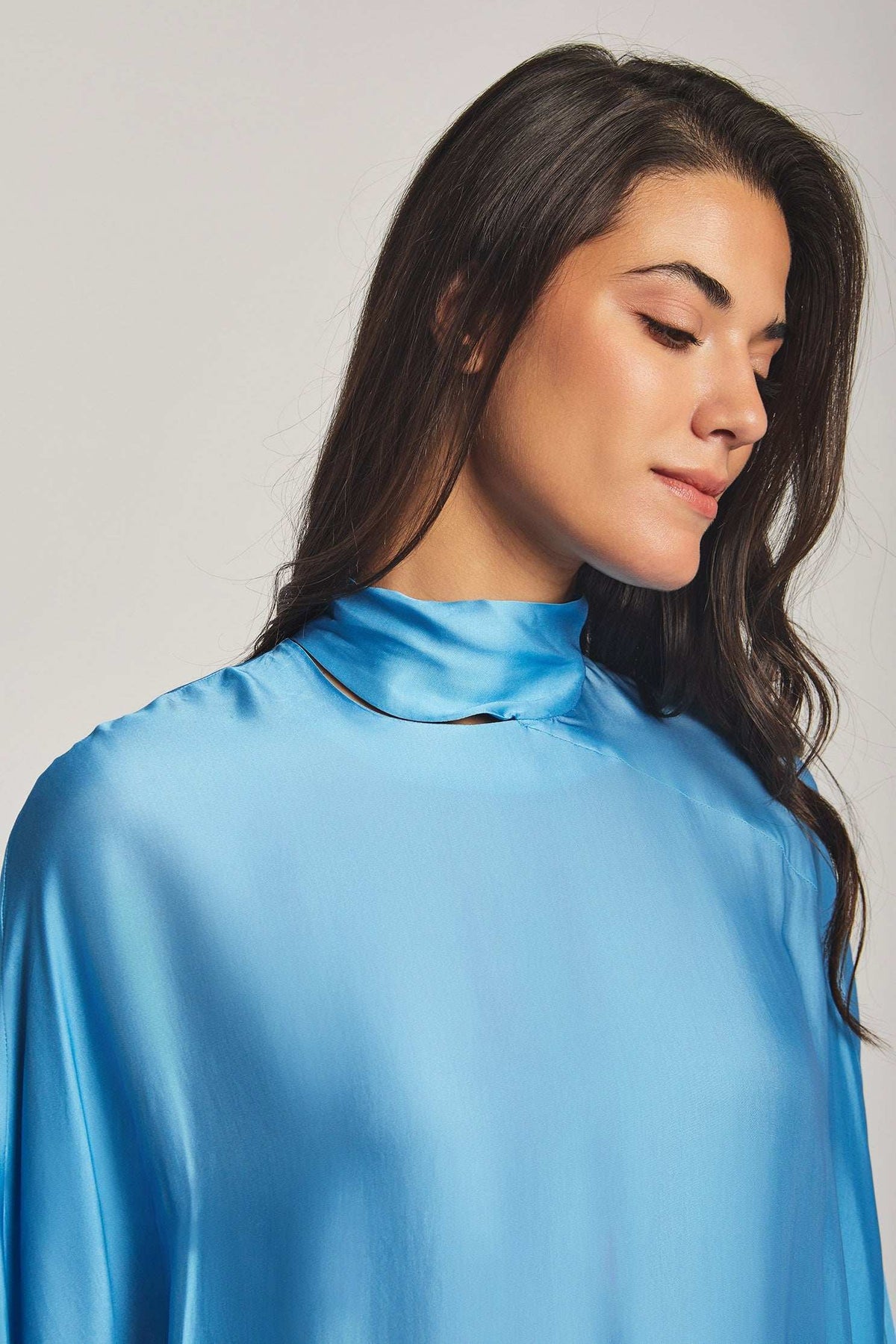 Women Regular Fit Kaftan - Printed Blue