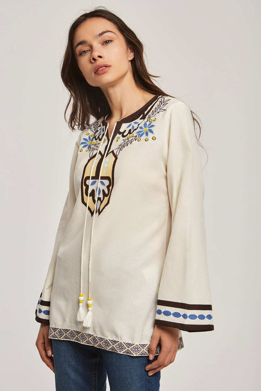 Women Regular Fit Blouse - White