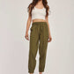 Women Regular Fit Pant -  Green