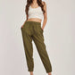 Women Regular Fit Pant -  Green