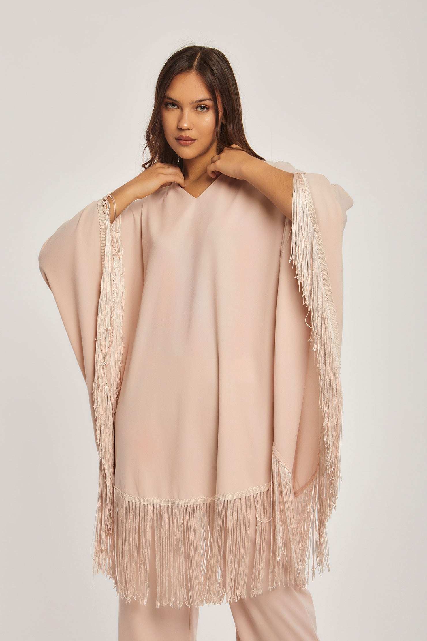 بلوزة نسائية عادية - بنية