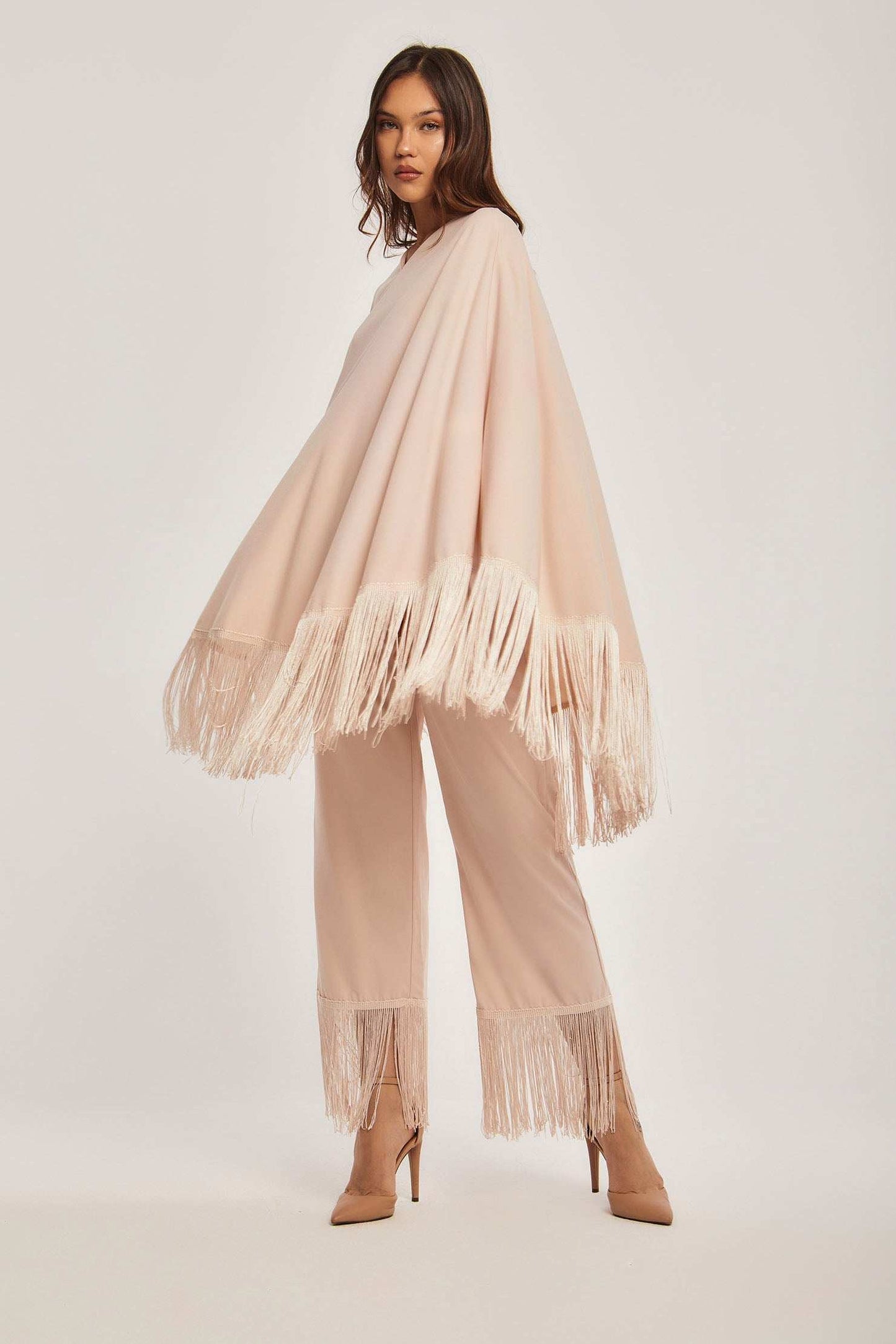 بنطال نسائي عادي - أبيض أصفر