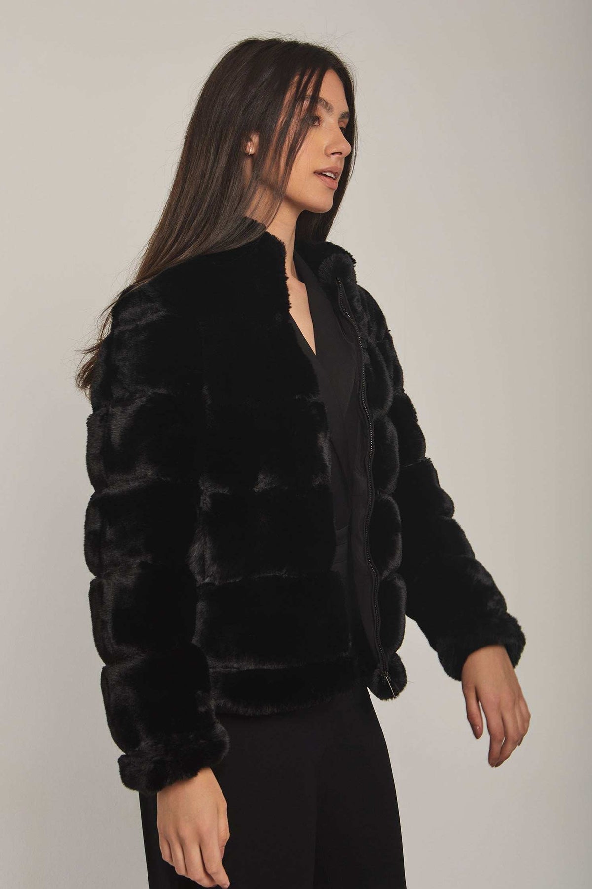 Women Regular Fit Jacket - Black