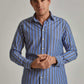 Men Regular Fit Shirt - Blue Multicolorcolor