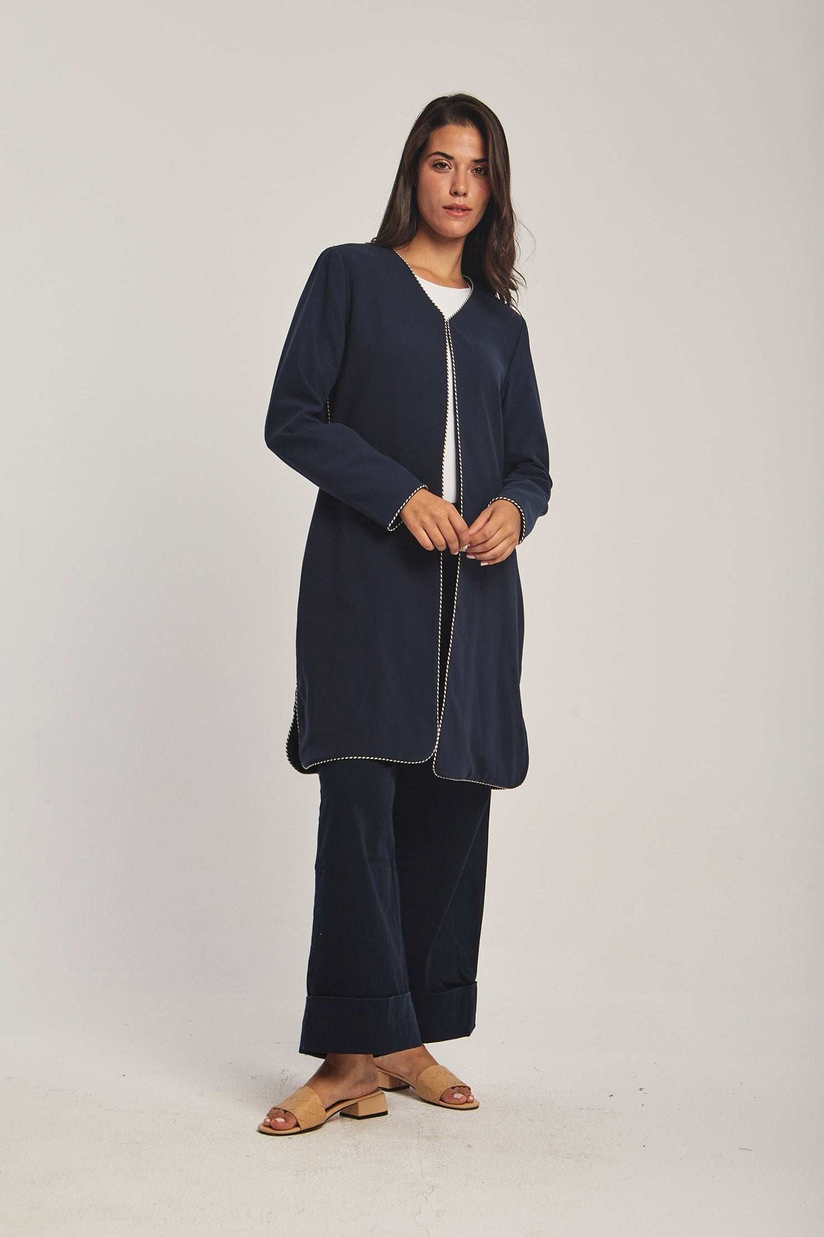 Women Regular Fit Jacket - Navy Dark Blue