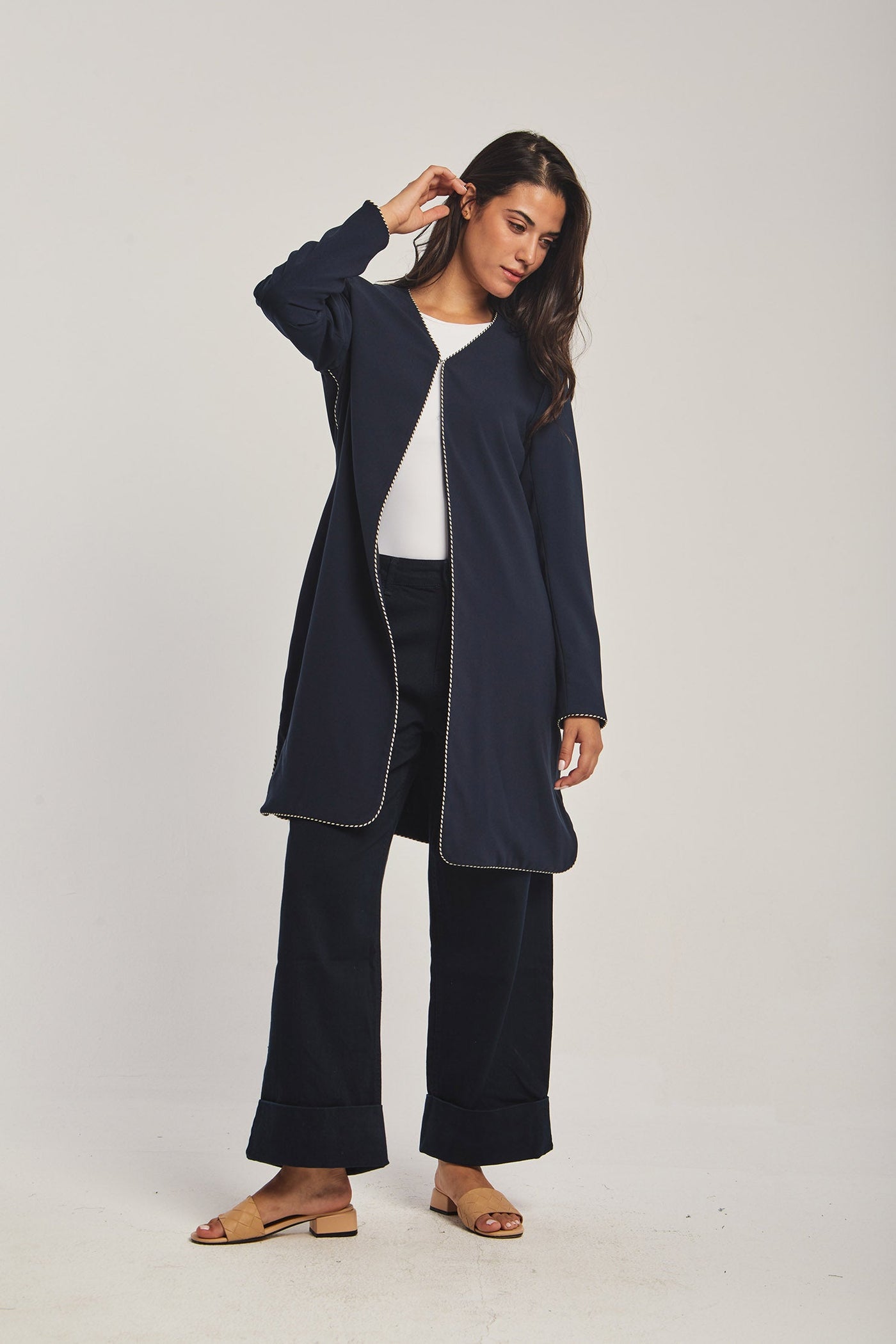 Women Regular Fit Jacket - Navy Dark Blue