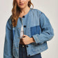 Women Oversized Jacket - Blue