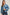 Women Oversized Jacket - Blue