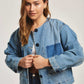 Women Oversized Jacket - Blue