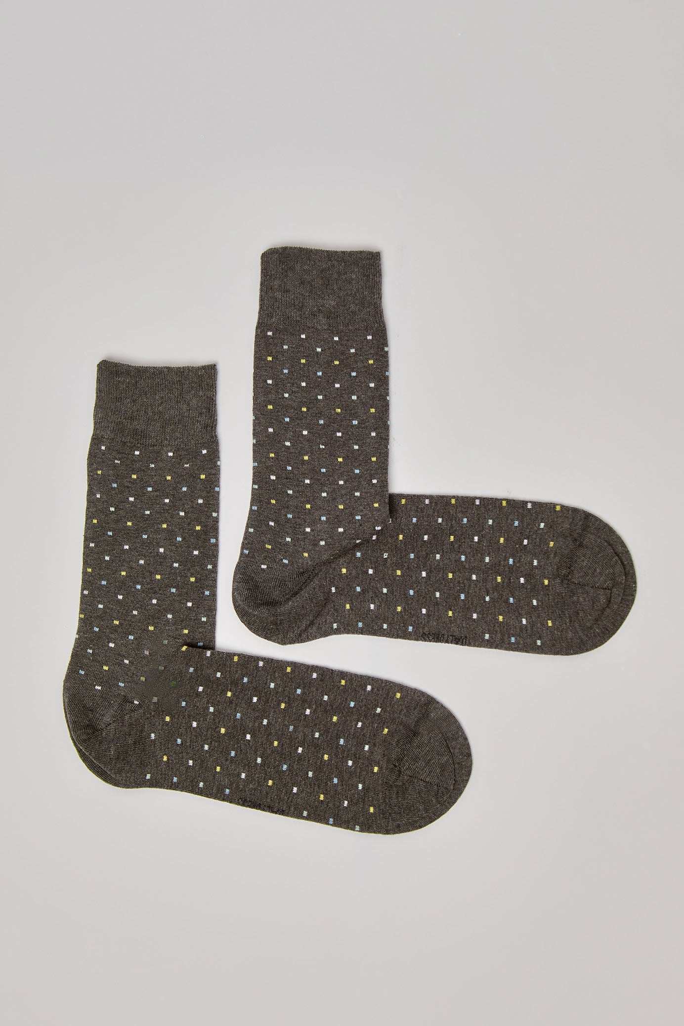 Men Regular Fit Socks - Printed Grey