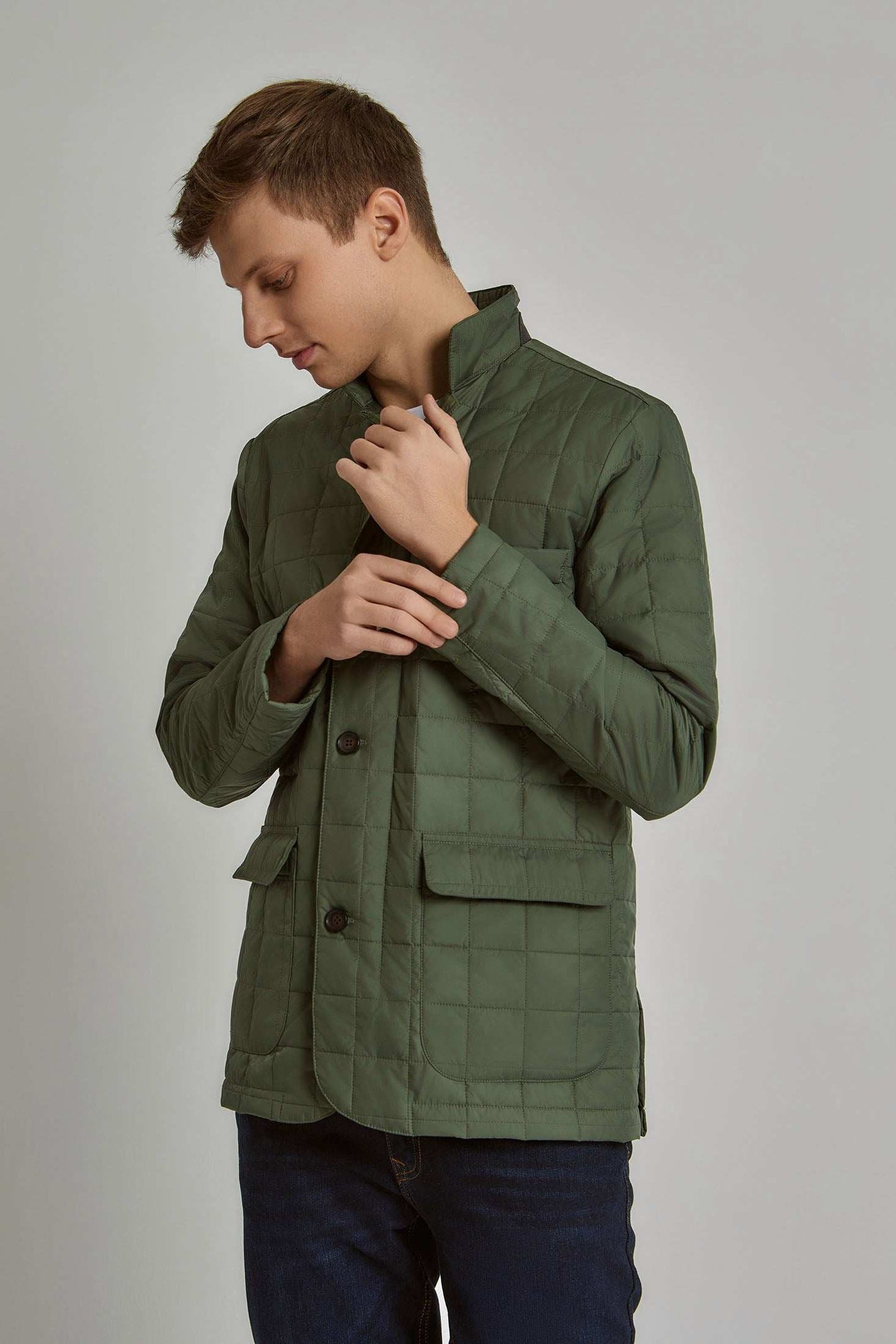 Men Regular Fit Jacket - Green