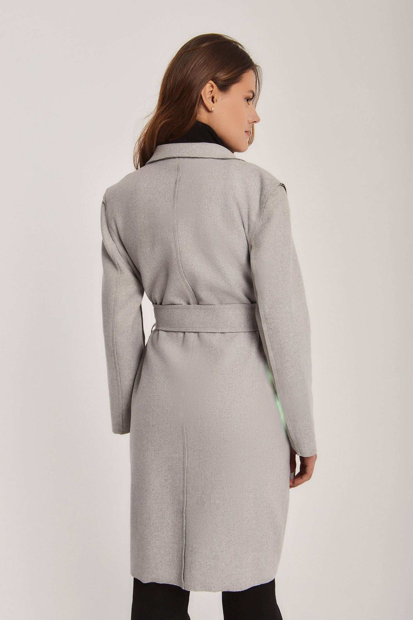 Women Regular Fit Coat - Grey