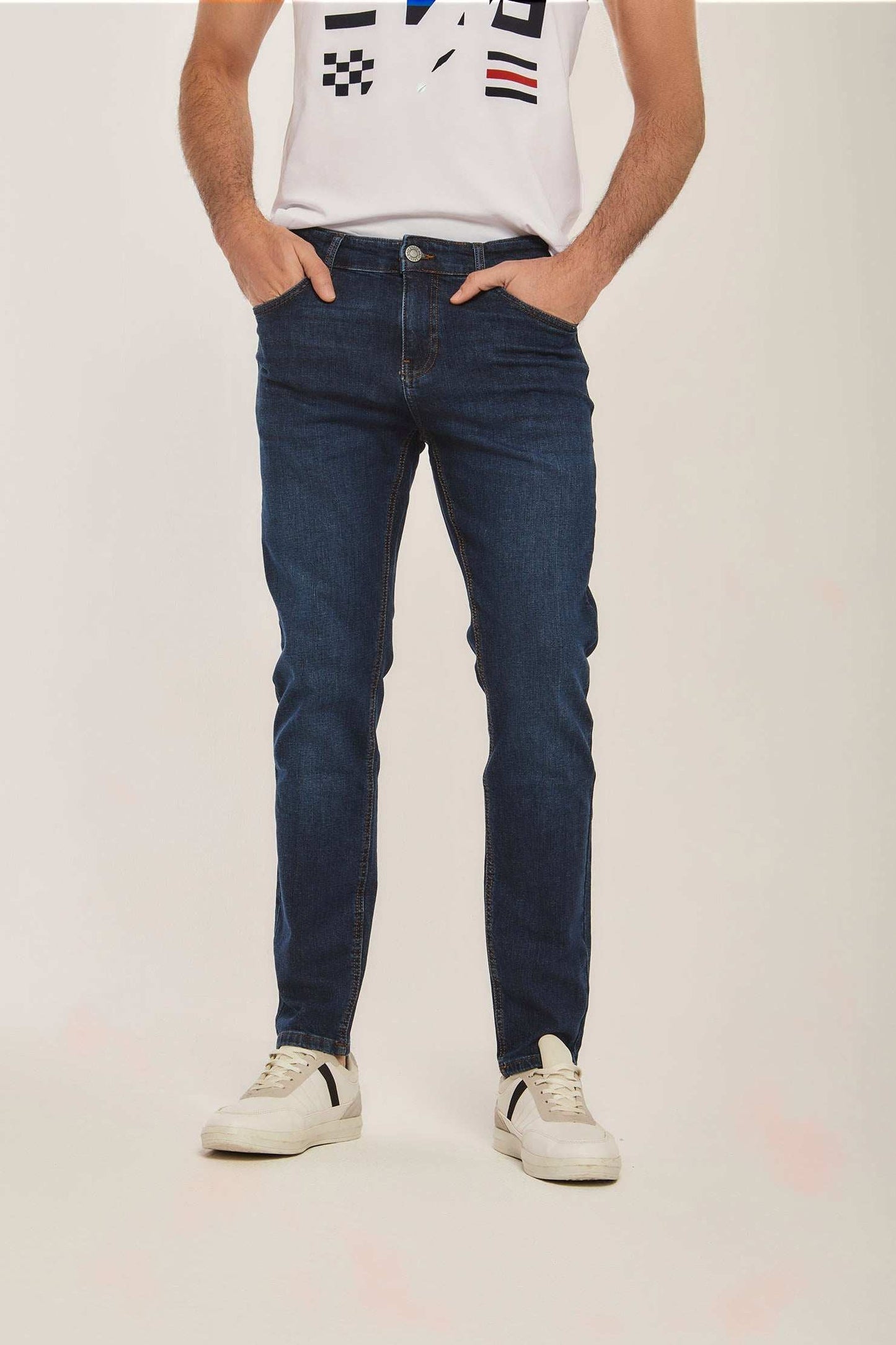 Men Regular Fit Denim - Blue