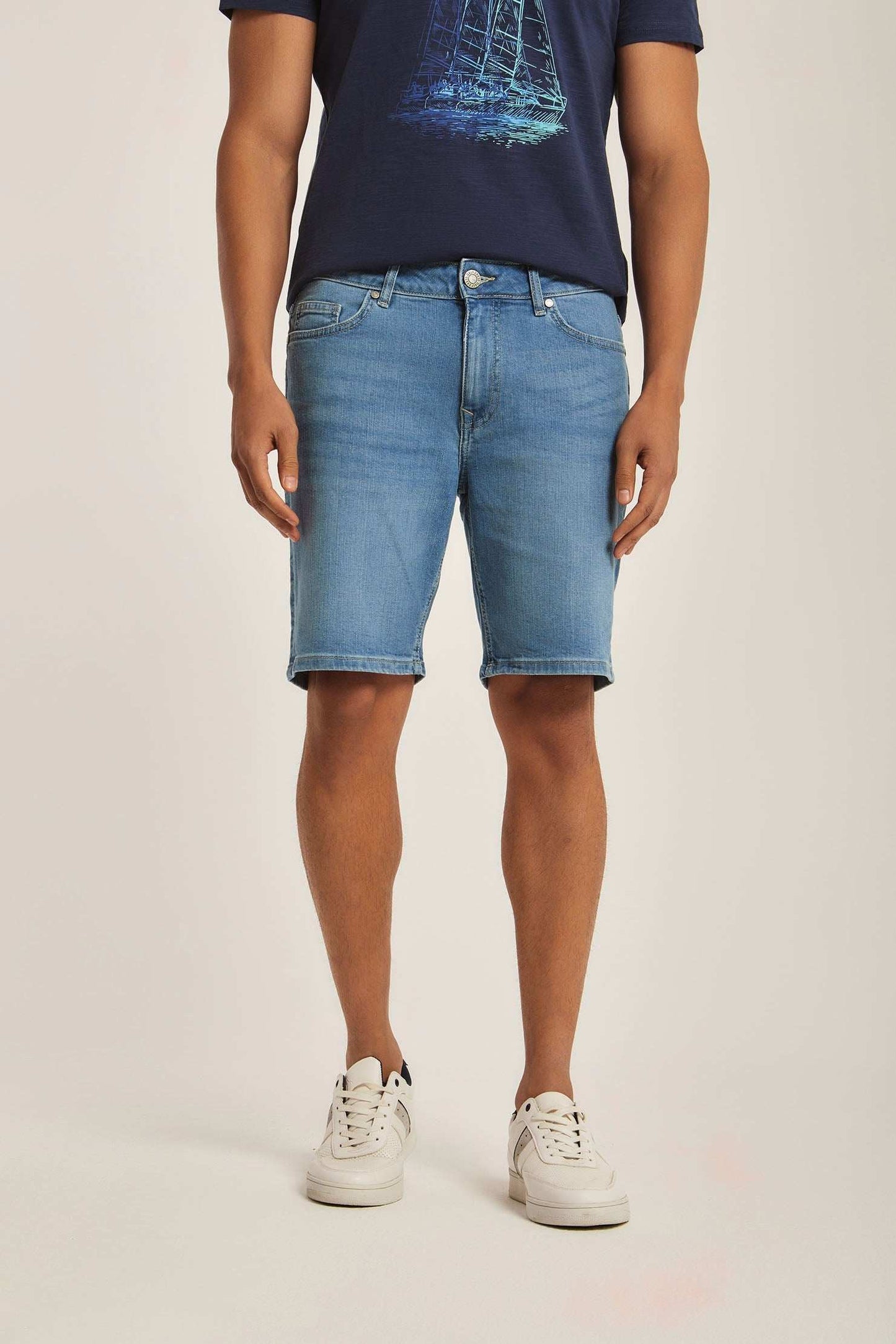 Men Regular Fit Shorts - Blue